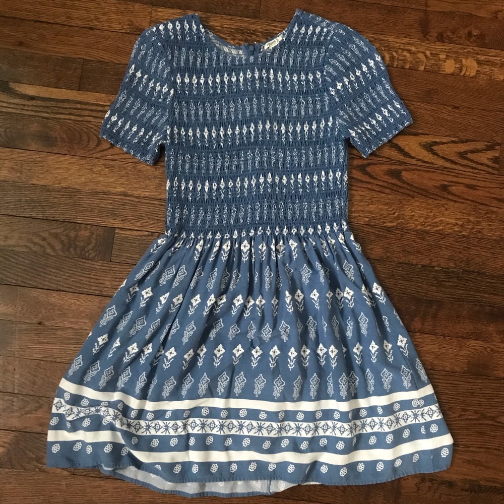 White And Blue Dress